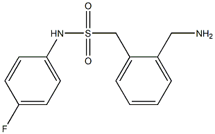 1-[2-(aminomethyl)phenyl]-N-(4-fluorophenyl)methanesulfonamide Structure