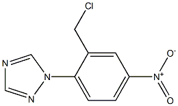 1-[2-(chloromethyl)-4-nitrophenyl]-1H-1,2,4-triazole Structure