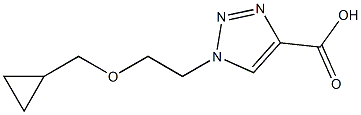 1-[2-(cyclopropylmethoxy)ethyl]-1H-1,2,3-triazole-4-carboxylic acid Structure
