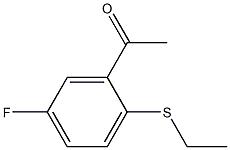 1-[2-(ethylsulfanyl)-5-fluorophenyl]ethan-1-one Structure