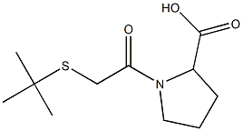 1-[2-(tert-butylsulfanyl)acetyl]pyrrolidine-2-carboxylic acid Structure