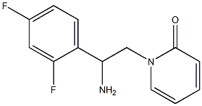 1-[2-amino-2-(2,4-difluorophenyl)ethyl]pyridin-2(1H)-one 구조식 이미지