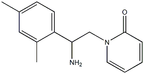 1-[2-amino-2-(2,4-dimethylphenyl)ethyl]pyridin-2(1H)-one 구조식 이미지