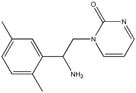 1-[2-amino-2-(2,5-dimethylphenyl)ethyl]pyrimidin-2(1H)-one Structure