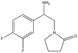 1-[2-amino-2-(3,4-difluorophenyl)ethyl]pyrrolidin-2-one 구조식 이미지