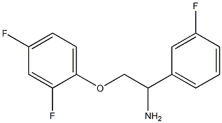 1-[2-amino-2-(3-fluorophenyl)ethoxy]-2,4-difluorobenzene 구조식 이미지