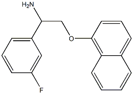 1-[2-amino-2-(3-fluorophenyl)ethoxy]naphthalene 구조식 이미지