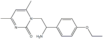 1-[2-amino-2-(4-ethoxyphenyl)ethyl]-4,6-dimethylpyrimidin-2(1H)-one Structure