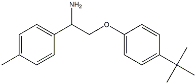 1-[2-amino-2-(4-methylphenyl)ethoxy]-4-tert-butylbenzene 구조식 이미지