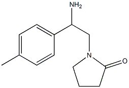 1-[2-amino-2-(4-methylphenyl)ethyl]pyrrolidin-2-one Structure