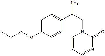 1-[2-amino-2-(4-propoxyphenyl)ethyl]pyrimidin-2(1H)-one Structure