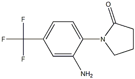 1-[2-amino-4-(trifluoromethyl)phenyl]pyrrolidin-2-one Structure