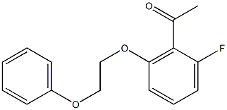 1-[2-fluoro-6-(2-phenoxyethoxy)phenyl]ethan-1-one 구조식 이미지