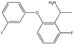 1-[2-fluoro-6-(3-fluorophenoxy)phenyl]ethan-1-amine 구조식 이미지