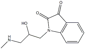 1-[2-hydroxy-3-(methylamino)propyl]-2,3-dihydro-1H-indole-2,3-dione 구조식 이미지