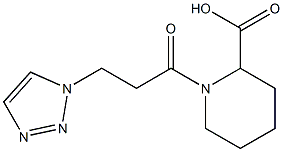 1-[3-(1H-1,2,3-triazol-1-yl)propanoyl]piperidine-2-carboxylic acid Structure
