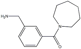 1-[3-(azepan-1-ylcarbonyl)phenyl]methanamine Structure