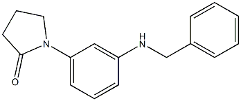 1-[3-(benzylamino)phenyl]pyrrolidin-2-one 구조식 이미지