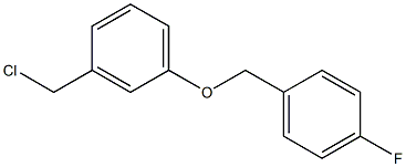 1-[3-(chloromethyl)phenoxymethyl]-4-fluorobenzene 구조식 이미지