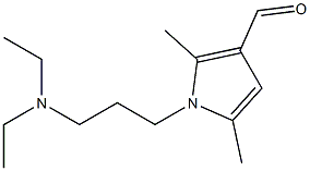 1-[3-(diethylamino)propyl]-2,5-dimethyl-1H-pyrrole-3-carbaldehyde Structure