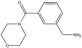 1-[3-(morpholin-4-ylcarbonyl)phenyl]methanamine Structure