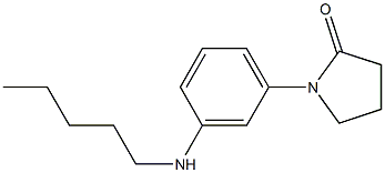 1-[3-(pentylamino)phenyl]pyrrolidin-2-one Structure