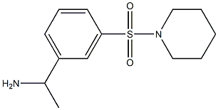 1-[3-(piperidine-1-sulfonyl)phenyl]ethan-1-amine Structure