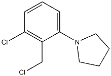 1-[3-chloro-2-(chloromethyl)phenyl]pyrrolidine Structure