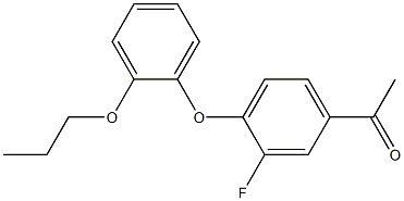 1-[3-fluoro-4-(2-propoxyphenoxy)phenyl]ethan-1-one Structure