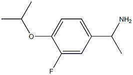 1-[3-fluoro-4-(propan-2-yloxy)phenyl]ethan-1-amine 구조식 이미지