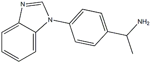 1-[4-(1H-1,3-benzodiazol-1-yl)phenyl]ethan-1-amine 구조식 이미지