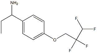 1-[4-(2,2,3,3-tetrafluoropropoxy)phenyl]propan-1-amine Structure