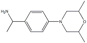 1-[4-(2,6-dimethylmorpholin-4-yl)phenyl]ethan-1-amine Structure