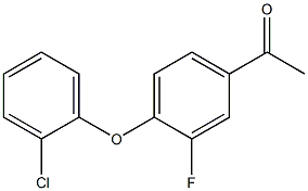 1-[4-(2-chlorophenoxy)-3-fluorophenyl]ethan-1-one Structure