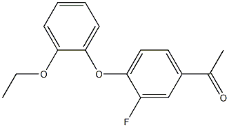 1-[4-(2-ethoxyphenoxy)-3-fluorophenyl]ethan-1-one 구조식 이미지