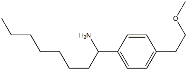 1-[4-(2-methoxyethyl)phenyl]octan-1-amine Structure