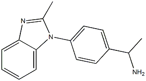 1-[4-(2-methyl-1H-1,3-benzodiazol-1-yl)phenyl]ethan-1-amine 구조식 이미지