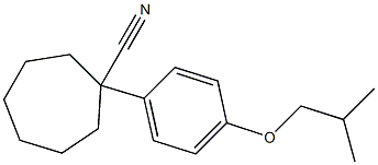 1-[4-(2-methylpropoxy)phenyl]cycloheptane-1-carbonitrile 구조식 이미지