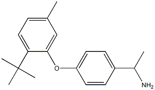 1-[4-(2-tert-butyl-5-methylphenoxy)phenyl]ethan-1-amine Structure