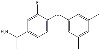 1-[4-(3,5-dimethylphenoxy)-3-fluorophenyl]ethan-1-amine 구조식 이미지