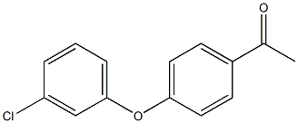 1-[4-(3-chlorophenoxy)phenyl]ethan-1-one 구조식 이미지