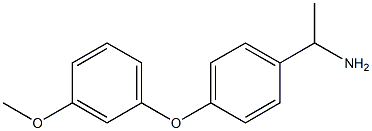 1-[4-(3-methoxyphenoxy)phenyl]ethan-1-amine 구조식 이미지