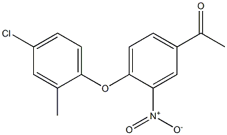 1-[4-(4-chloro-2-methylphenoxy)-3-nitrophenyl]ethan-1-one Structure