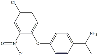 1-[4-(4-chloro-2-nitrophenoxy)phenyl]ethan-1-amine Structure