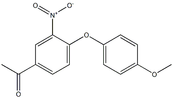 1-[4-(4-methoxyphenoxy)-3-nitrophenyl]ethan-1-one 구조식 이미지