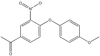 1-[4-(4-methoxyphenoxy)-3-nitrophenyl]ethan-1-one Structure