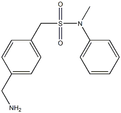 1-[4-(aminomethyl)phenyl]-N-methyl-N-phenylmethanesulfonamide Structure