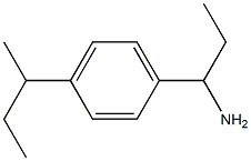 1-[4-(butan-2-yl)phenyl]propan-1-amine Structure