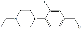 1-[4-(chloromethyl)-2-fluorophenyl]-4-ethylpiperazine Structure