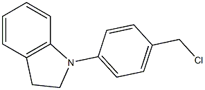 1-[4-(chloromethyl)phenyl]-2,3-dihydro-1H-indole Structure